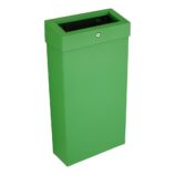Kosz na odpady otwarty MERIDA STELLA SLIM GREEN LINE COMBO, pojemność 15 l, zielony