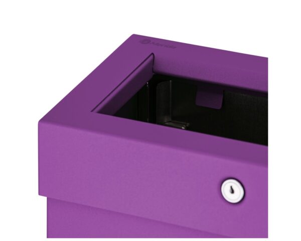 Kosz na odpady otwarty MERIDA STELLA SLIM VIOLET LINE COMBO, pojemność 15 l, fioletowy Kosz na odpady otwarty MERIDA STELLA SLIM VIOLET LINE COMBO, pojemność 15 l, fioletowy