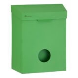 Kosz do damskich toalet MERIDA STELLA GREEN LINE z pojemnikiem na torebki higieniczne, pojemność 4,4 l, zielony