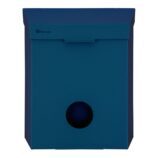 Kosz do damskich toalet MERIDA STELLA BLUE LINE z pojemnikiem na torebki higieniczne, pojemność 4,4 l, niebieski