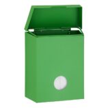 Kosz do damskich toalet MERIDA STELLA GREEN LINE z pojemnikiem na torebki higieniczne, pojemność 4,4 l, zielony