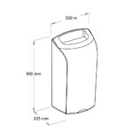 Kosz otwarty wiszący 40 l MERIDA UNIQUE EXCLUSIVE CARBON SPARK LINE