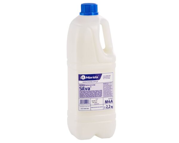 Mydło w płynie MERIDA SILVA wysokiej jakości, pielęgnacyjne, butelka 2,2 kg Mydło w płynie MERIDA SILVA wysokiej jakości, pielęgnacyjne, butelka 2,2 kg