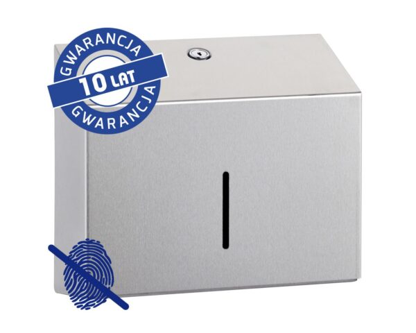 Pojemnik na ręczniki składane MERIDA STELLA SLIM Anti-FingerPrint MINI, stal matowa z powłoką AFP
