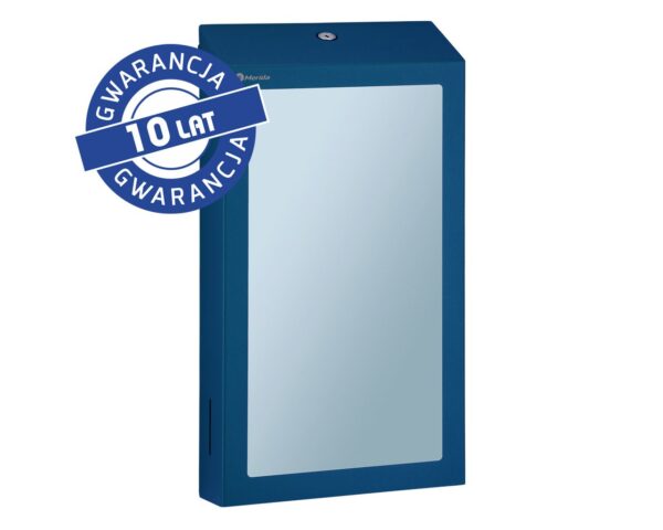 Pojemnik na ręczniki składane z lustrem ze stali SuperMirror „2w1" MERIDA STELLA SLIM BLUE LINE MEGA COMBO, niebieski Pojemnik na ręczniki składane z lustrem ze stali SuperMirror „2w1" MERIDA STELLA SLIM BLUE LINE MEGA COMBO, niebieski