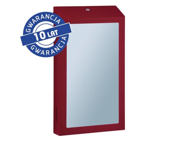 Pojemnik na ręczniki składane z lustrem ze stali SuperMirror „2w1" MERIDA STELLA SLIM RED LINE MEGA COMBO, czerwony Pojemnik na ręczniki składane z lustrem ze stali SuperMirror „2w1" MERIDA STELLA SLIM RED LINE MEGA COMBO, czerwony
