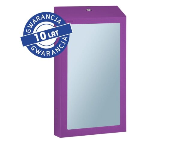 Pojemnik na ręczniki składane z lustrem ze stali SuperMirror „2w1" MERIDA STELLA SLIM VIOLET LINE MEGA COMBO, fioletowy Pojemnik na ręczniki składane z lustrem ze stali SuperMirror „2w1" MERIDA STELLA SLIM VIOLET LINE MEGA COMBO, fioletowy