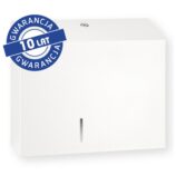 Pojemnik na papier toaletowy MERIDA STELLA WHITE LINE MAXI, średnica papieru do 23 cm, biały