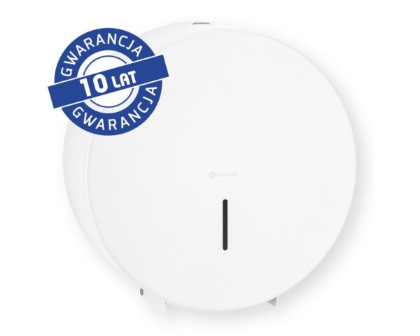 Pojemnik na papier toaletowy MERIDA STELLA WHITE LINE MAXI, średnica papieru do 23 cm, biały