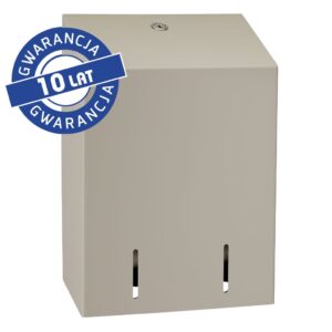 Pojemnik na papier toaletowy w listkach MERIDA STELLA SILK GREY, pojemność do 900 szt., szary jedwabisty