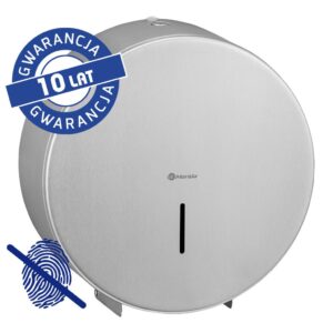 Pojemnik na papier toaletowy MERIDA STELLA MAXI, średnica papieru do 23 cm, stal matowa z powłoką AFP