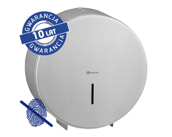 Pojemnik na papier toaletowy MERIDA STELLA MAXI, średnica papieru do 23 cm, stal matowa z powłoką AFP