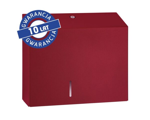 Pojemnik na papier toaletowy MERIDA STELLA RED LINE MAXI, średnica papieru do 23 cm, czerwony