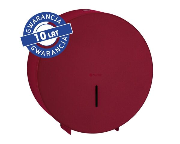 Pojemnik na papier toaletowy MERIDA STELLA RED LINE MAXI, średnica papieru do 23 cm, czerwony