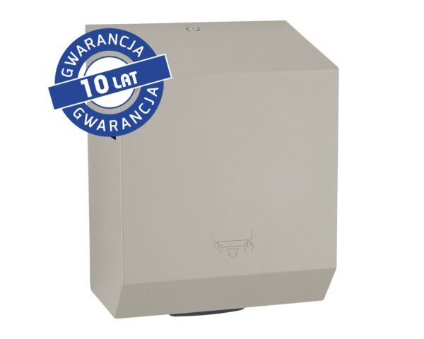 Mechaniczny podajnik ręczników papierowych w rolach MERIDA STELLA STONE GREY LINE, szary kamienny