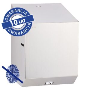 Pojemnik na ręczniki papierowe w rolach MERIDA STELLA MAXI Anti-FingerPrint, stal matowa z powłoką AFP