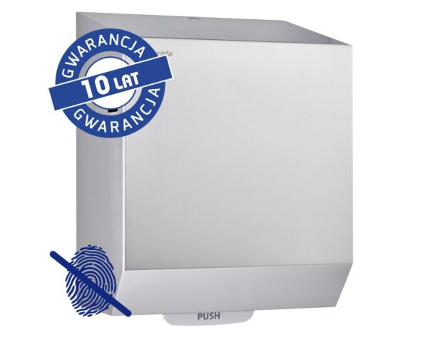 Mechaniczny podajnik ręczników papierowych w rolach MERIDA STELLA AUTOMATIC MAXI Anti-FingerPrint , stal matowa z powłoką AFP Mechaniczny podajnik ręczników papierowych w rolach MERIDA STELLA AUTOMATIC MAXI Anti-FingerPrint , stal matowa z powłoką AFP