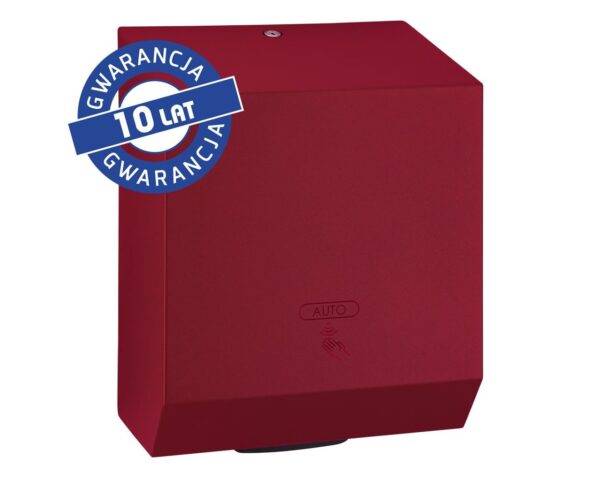 Automatyczny bezdotykowy podajnik ręczników papierowych w rolach MERIDA STELLA RED LINE AUTOMATIC MAXI, czerwony