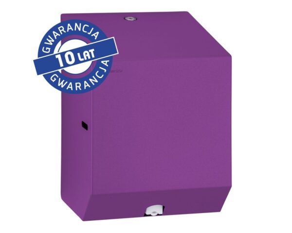 Pojemnik na ręczniki papierowe w rolach lub papier toaletowy w systemie listkowym MERIDA STELLA VIOLET LINE MINI, fioletowy Pojemnik na ręczniki papierowe w rolach lub papier toaletowy w systemie listkowym MERIDA STELLA VIOLET LINE MINI, fioletowy