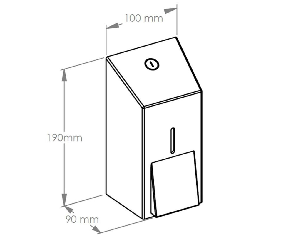 Dozownik mydła w płynie MERIDA STELLA VIOLET LINE MINI, pojemność zbiornika 400 ml, fioletowy