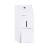 Dozownik mydła w płynie MERIDA STELLA WHITE LINE MINI, pojemność zbiornika 400 ml, biały