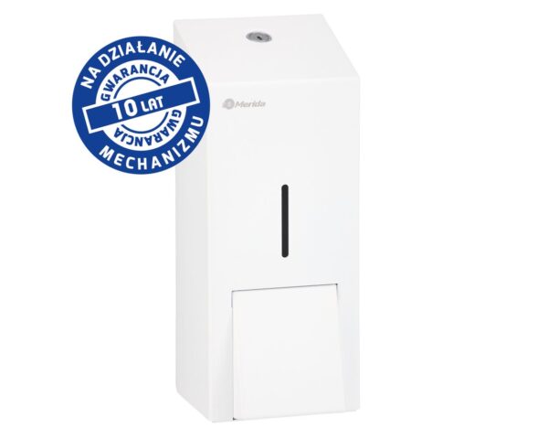 Dozownik mydła w pianie MERIDA STELLA WHITE LINE MAXI na jednorazowe wkłady 700 g, biały Dozownik mydła w pianie MERIDA STELLA WHITE LINE MAXI na jednorazowe wkłady 700 g, biały