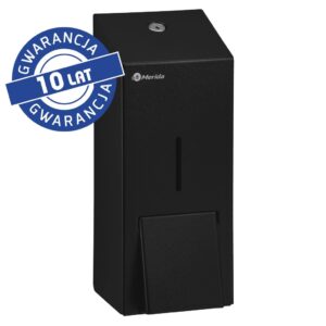 Dozownik mydła w płynie MERIDA STELLA BLACK LINE MAXI, pojemność zbiornika 800 ml, czarny