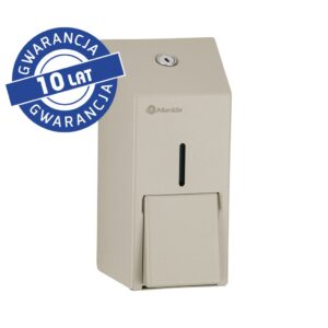 Dozownik mydła w płynie MERIDA STELLA SILK GREY LINE MINI, pojemność zbiornika 400 ml, szary jedwabisty