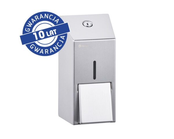 Dozownik mydła w płynie MERIDA STELLA MINI, pojemność zbiornika 400 ml, stal matowa Dozownik mydła w płynie MERIDA STELLA MINI, pojemność zbiornika 400 ml, stal matowa