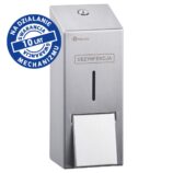 Dozownik płynu dezynfekcyjnego na jednorazowe wkłady 1000 ml MERIDA STELLA, stal matowa