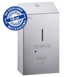 Bezdotykowy automatyczny dozownik płynu dezynfekcyjnego w sprayu na jednorazowe wkłady 1000 ml, MERIDA STELLA, stal matowa