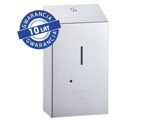 Bezdotykowy automatyczny dozownik mydła w płynie MERIDA STELLA AUTOMATIC, pojemność zbiornika 1000 ml, stal polerowana Bezdotykowy automatyczny dozownik mydła w płynie MERIDA STELLA AUTOMATIC, pojemność zbiornika 1000 ml, stal polerowana