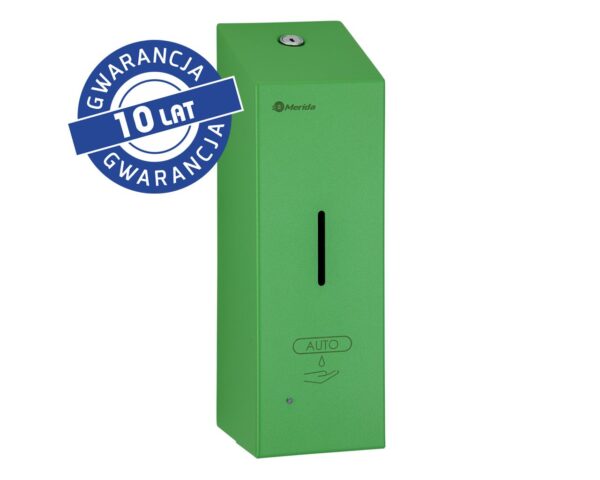 Bezdotykowy automatyczny dozownik mydła w pianie MERIDA STELLA AUTOMATIC SLIM GREEN LINE na jednorazowe wkłady 800 ml, zielony Bezdotykowy automatyczny dozownik mydła w pianie MERIDA STELLA AUTOMATIC SLIM GREEN LINE na jednorazowe wkłady 800 ml, zielony
