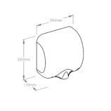 Suszarka do rąk MERIDA TURBO JET WHITE LINE, biała