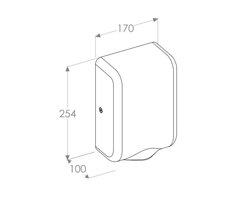 Suszarka do rąk MERIDA TURBO JET SLIM MINI BLACK LINE, czarna