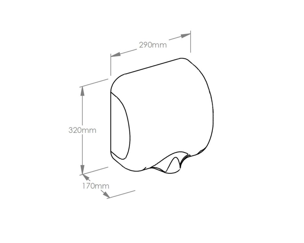 Suszarka do rąk MERIDA TURBO JET GREEN LINE, zielona