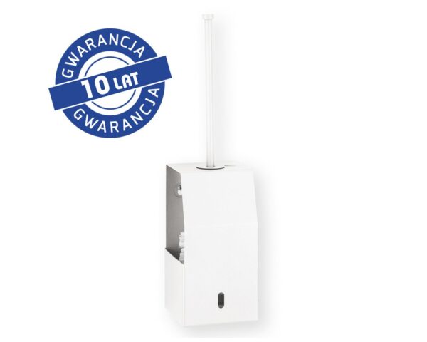 Szczotka do WC z uchwytem, mocowana do ściany MERIDA STELLA WHITE LINE, biała