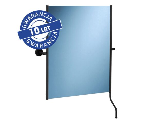 Lustro uchylne w oprawie czarnej matowej z uchwytem ułatwiającym regulację kąta nachylenia MERIDA STELLA BLACK LINE, 50 x 60 cm Lustro uchylne w oprawie czarnej matowej z uchwytem ułatwiającym regulację kąta nachylenia MERIDA STELLA BLACK LINE, 50 x 60 cm