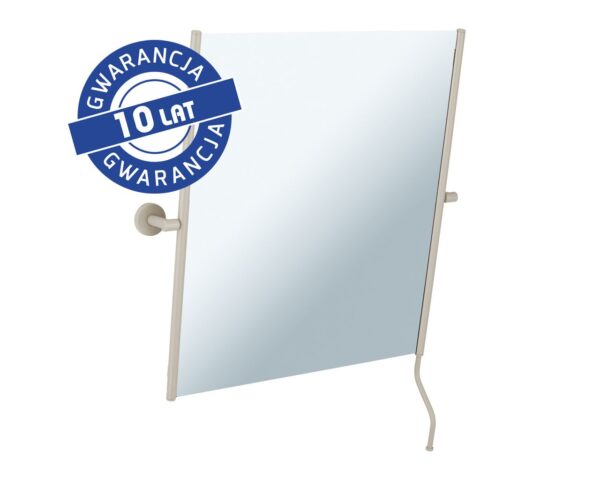 Lustro uchylne w oprawie szarej jedwabistej matowej z uchwytem ułatwiającym regulację kąta nachylenia MERIDA STELLA SILK GREY LINE, 50 x 60 cm Lustro uchylne w oprawie szarej jedwabistej matowej z uchwytem ułatwiającym regulację kąta nachylenia MERIDA STELLA SILK GREY LINE, 50 x 60 cm