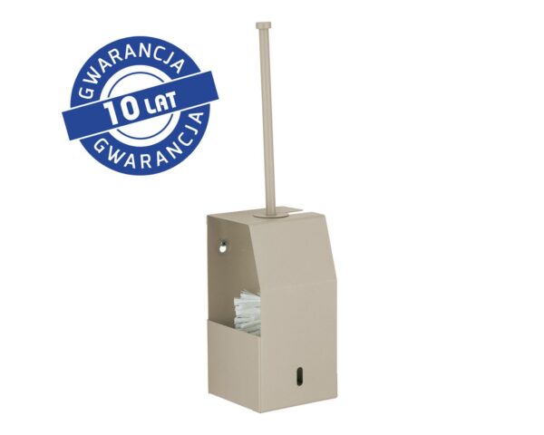 Szczotka do WC z uchwytem, mocowana do ściany MERIDA STELLA SILK GREY LINE, szara jedwabista Szczotka do WC z uchwytem, mocowana do ściany MERIDA STELLA SILK GREY LINE, szara jedwabista