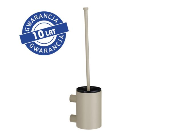 Szczotka do WC z uchwytem mocowanym do ściany, tuba krótka, MERIDA STELLA SILK GREY LINE, szara jedwabista Szczotka do WC z uchwytem mocowanym do ściany, tuba krótka, MERIDA STELLA SILK GREY LINE, szara jedwabista