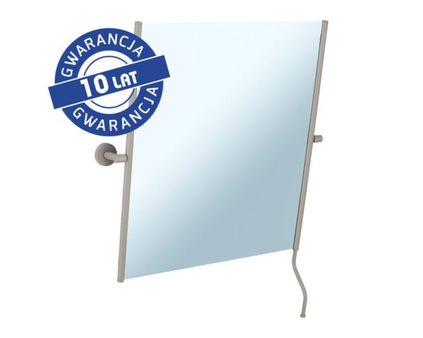 Lustro uchylne w oprawie szarej kamiennej matowej z uchwytem ułatwiającym regulację kąta nachylenia MERIDA STELLA STONE GREY LINE, 50 x 60 cm Lustro uchylne w oprawie szarej kamiennej matowej z uchwytem ułatwiającym regulację kąta nachylenia MERIDA STELLA STONE GREY LINE, 50 x 60 cm