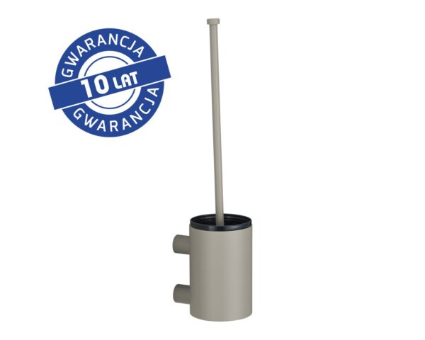 Szczotka do WC z uchwytem mocowanym do ściany, tuba krótka, MERIDA STELLA STONE GREY LINE, szara kamienna Szczotka do WC z uchwytem mocowanym do ściany, tuba krótka, MERIDA STELLA STONE GREY LINE, szara kamienna