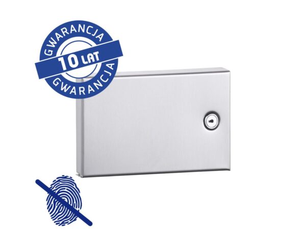 Pojemnik na rękawice foliowe MERIDA STELLA Anti-FingerPrint stal matowa z powłoką AFP