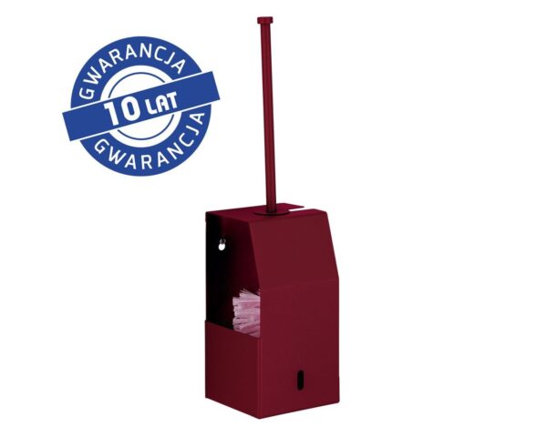 Szczotka do WC z uchwytem, mocowana do ściany MERIDA STELLA RED LINE, czerwona