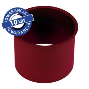 Kołnierz kosza nablatowy okrągły MERIDA STELLA RED LINE, czerwony