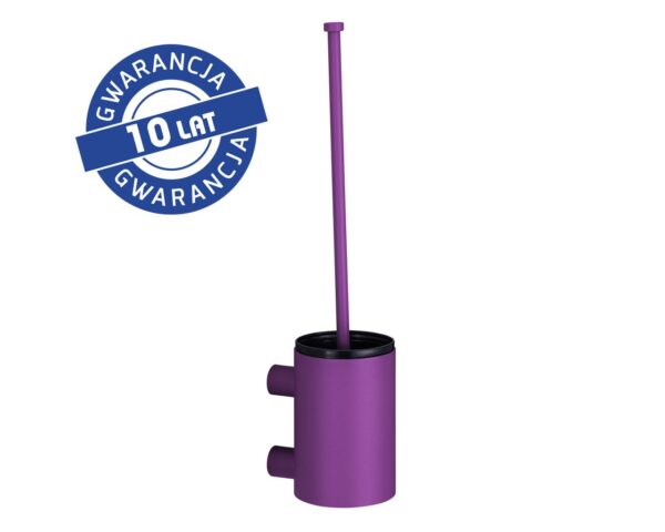 Szczotka do WC z uchwytem mocowanym do ściany, tuba krótka, MERIDA STELLA VIOLET LINE, fioletowa Szczotka do WC z uchwytem mocowanym do ściany, tuba krótka, MERIDA STELLA VIOLET LINE, fioletowa