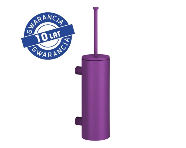 Szczotka do WC z uchwytem mocowanym do ściany, tuba z przykrywką, MERIDA STELLA VIOLET LINE, fioletowa Szczotka do WC z uchwytem mocowanym do ściany, tuba z przykrywką, MERIDA STELLA VIOLET LINE, fioletowa