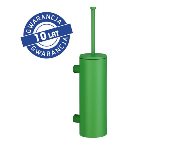 Szczotka do WC z uchwytem mocowanym do ściany, tuba z przykrywką, MERIDA STELLA GREEN LINE, zielona Szczotka do WC z uchwytem mocowanym do ściany, tuba z przykrywką, MERIDA STELLA GREEN LINE, zielona