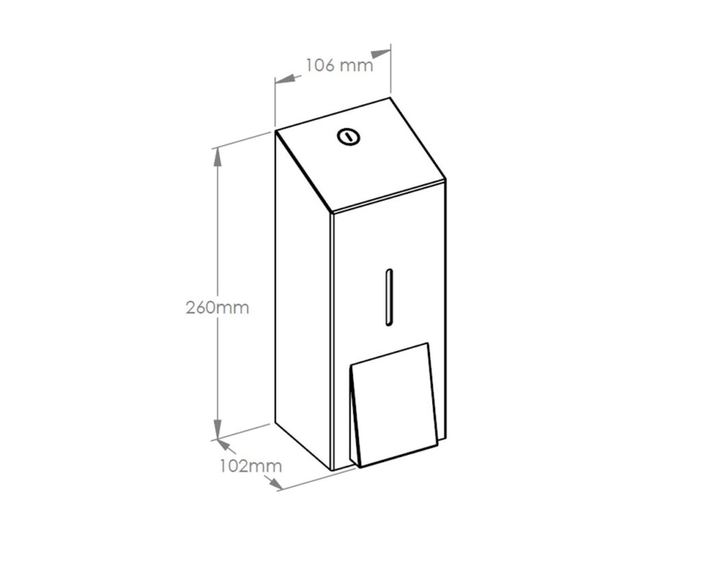 Dozownik płynu dezynfekcyjnego w sprayu MERIDA STELLA BLUE LINE, pojemność wkładów 1000 ml , niebieski
